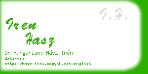 iren hasz business card