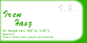 iren hasz business card